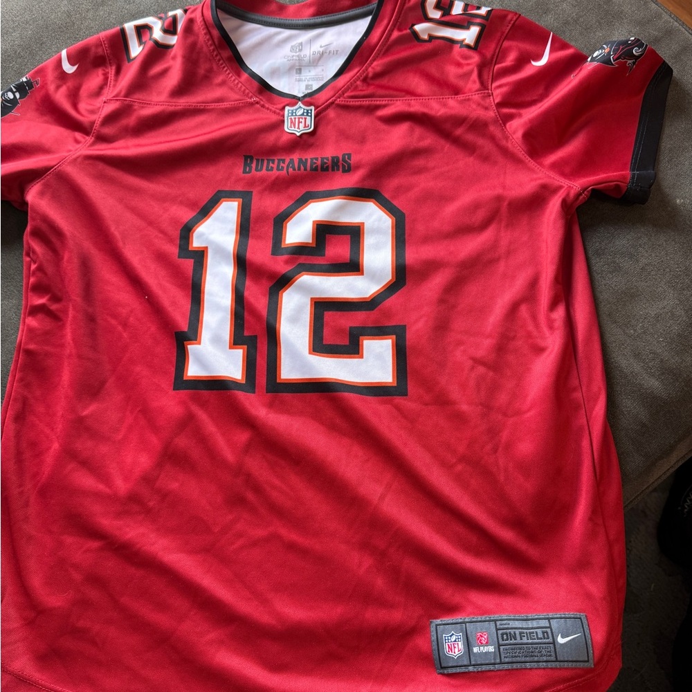 Nike Red Buccaneers Brady! Football Jersey